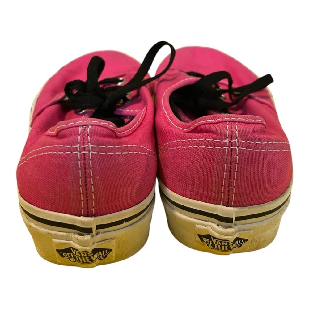 Vans Authentic Hot Pink Canvas Sneakers Women's 7.5 / Men's 6 Skate Shoes - Picture 4 of 6
